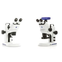 LLS Rowiak: Stereo Microscopes ZEISS Stemi 305 and ZEISS Stemi 508 with carrying case and power bank for identification exercises in botany and zoology in the classroom, laboratory, and field
