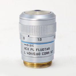 microscopia | Used Leica Objective ∞/0-2/C HCX PL FLUOTAR L 40x/0.60 CORR XT (Leica No. 506208)