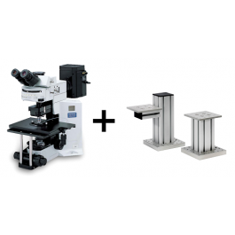 npi electronic GmbH | Evident (Olympus) BX51WI Upright microscope with fixed stage, DIC/IR (775 nm) contrast for Brain Slices with Fluorescence