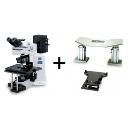 npi electronic GmbH | Evident (Olympus) BX51WI Upright microscope with fixed stage, Sutter platform, DIC/IR (775 nm) contrast for Brain Slices with Fluorescence