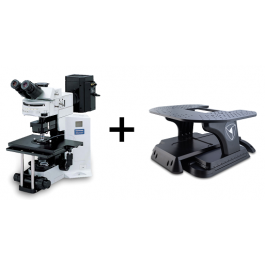 npi electronic GmbH | Evident (Olympus) BX51WI - Aufrechtes Mikroskop mit festem Objekttisch, Sensapex, DIC/IR (775 nm) Kontrast, für Hirnschnitte