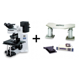 npi electronic GmbH | Evident (Olympus) BX51WI Upright microscope with fixed stage, DIC/IR (775 nm) contrast, motorized, Sutter platform, for Brain Slices with Fluorescence