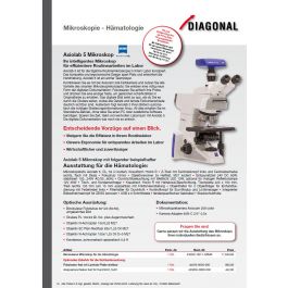 Diagonal: The Upright Microscope ZEISS Axiolab 5 for Hematology