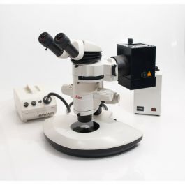 Wie-Tec | Generalüberholtes Leica Fluoreszenz-Stereomikroskop MZFLIII mit Netzteil und Kaltlichtquelle
