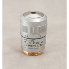 Wie-Tec | (Generalüberholt) )  Leica Mikroskop Objektiv HCX PL Fluotar L 63x/0.70 CORR 506216