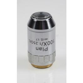 KERN & SOHN - Microscope Objective Lens OBB-A1241 Infinity Planachromatic Objective Lens, 100x / 1.25 W.D. (0.36 mm) Oil