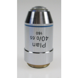 KERN & SOHN | Microscope Objective Lens OBB-A1261 - Planachromatic Objective Lens, 40x / 0.65 (0.72 mm) (sprung)