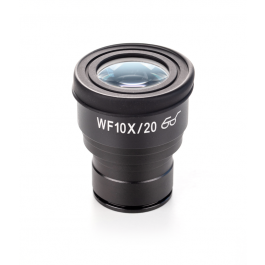 KERN & SOHN | Microscope Eyepiece OBB-A1591 - Wide-field Eyepiece: HWF 10x / Ø 20 mm, with Scale, Antifungal, High Eye-point