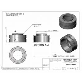 TechniQuip | AN-1-5 Adapter für alle A58 und A60 Serie Annular Lichtleiterringe