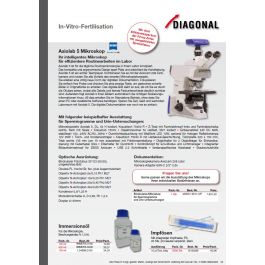 Diagonal: Das Aufrechte Mikroskop ZEISS Axiolab 5 für die In-Vitro-Fertilisation