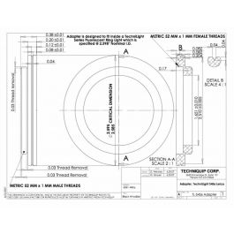TechniQuip | TL-S4S6 Adapter for use on all TLC Series Fluorescent Illuminators